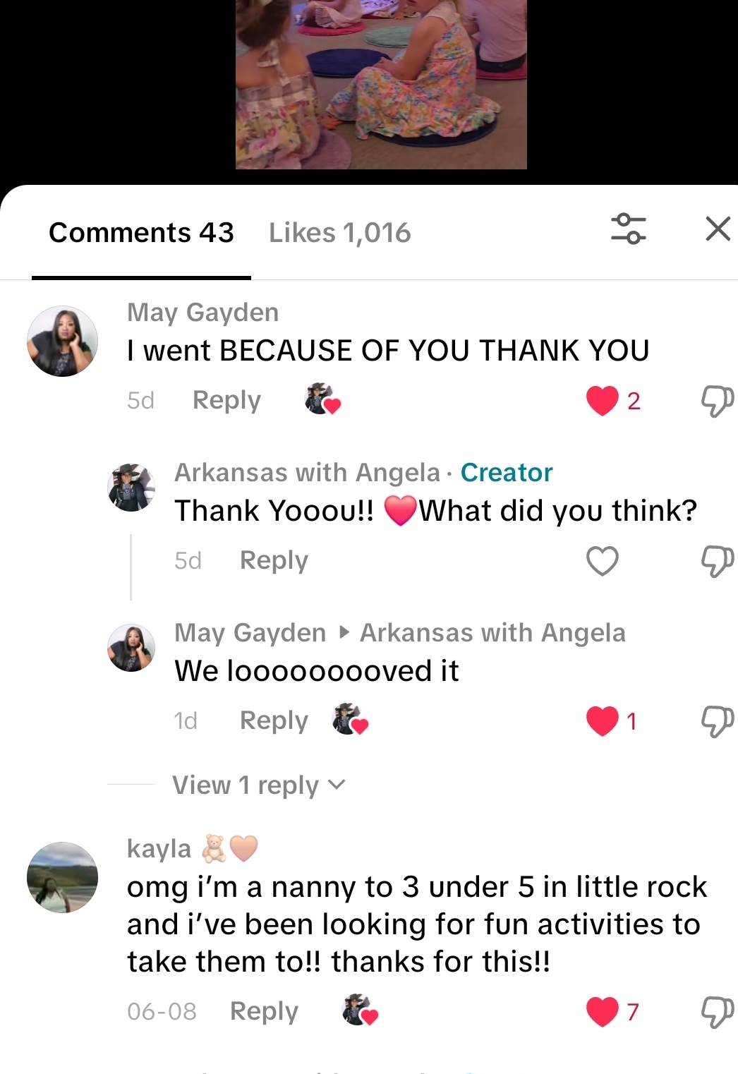 TikTok comments: 'I attended solely off your post.'